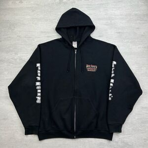 Jerzees Black Hoodie with Graphic Print
